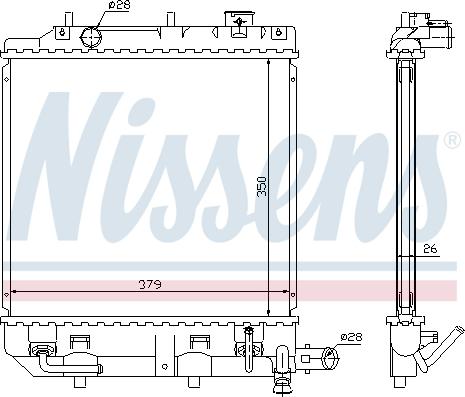 Nissens 62459 - Radiators, Motora dzesēšanas sistēma autodraugiem.lv