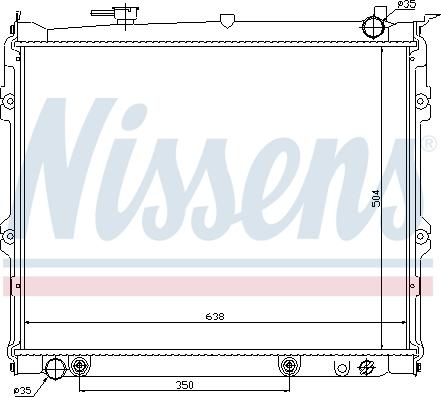 Nissens 62435 - Radiators, Motora dzesēšanas sistēma autodraugiem.lv