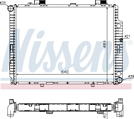 Nissens 62598A - Radiators, Motora dzesēšanas sistēma autodraugiem.lv