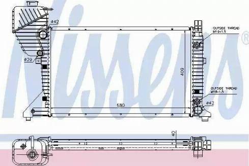 Nissens 62597 - Radiators, Motora dzesēšanas sistēma autodraugiem.lv