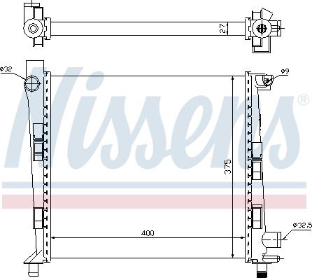 Nissens 693649 - Radiators, Motora dzesēšanas sistēma autodraugiem.lv