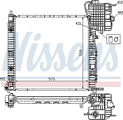 Nissens 62561A - Radiators, Motora dzesēšanas sistēma autodraugiem.lv