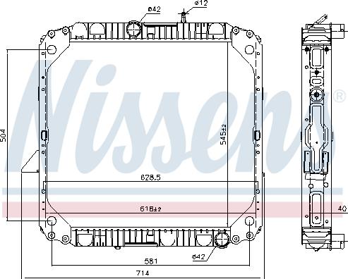 Nissens 62563 - Radiators, Motora dzesēšanas sistēma autodraugiem.lv