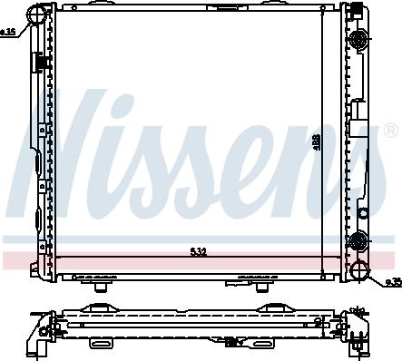 Nissens 62698A - Radiators, Motora dzesēšanas sistēma autodraugiem.lv