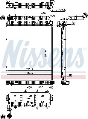 Nissens 62648 - Radiators, Motora dzesēšanas sistēma autodraugiem.lv