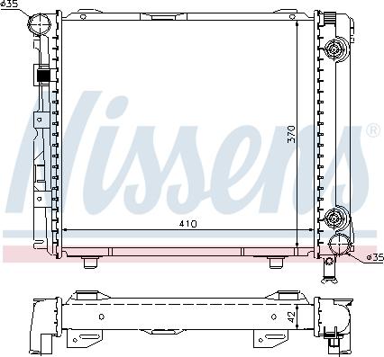 Nissens 62650 - Radiators, Motora dzesēšanas sistēma autodraugiem.lv