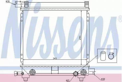 Nissens 62658 - Radiators, Motora dzesēšanas sistēma autodraugiem.lv