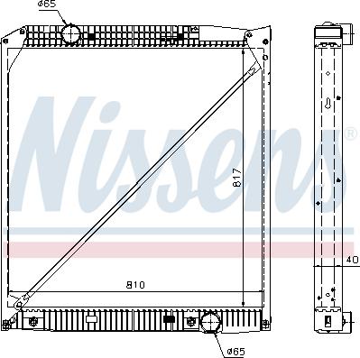 Nissens 62652A - Radiators, Motora dzesēšanas sistēma autodraugiem.lv