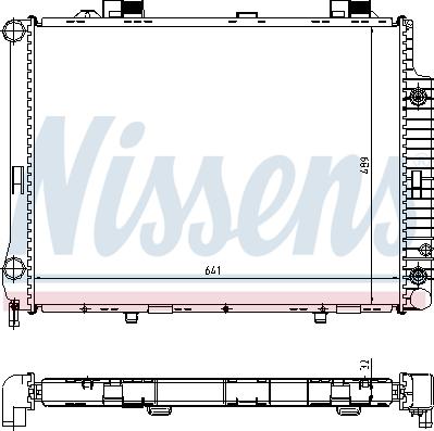 Nissens 62666A - Radiators, Motora dzesēšanas sistēma autodraugiem.lv