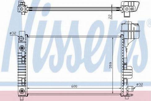 Nissens 62661 - Radiators, Motora dzesēšanas sistēma autodraugiem.lv