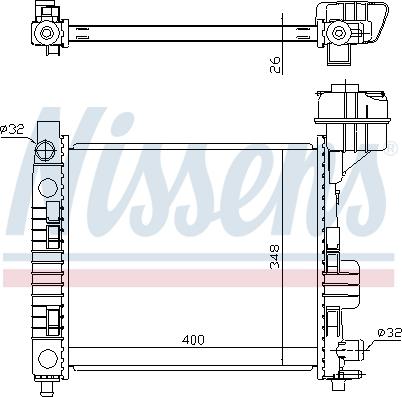 Nissens 62663 - Radiators, Motora dzesēšanas sistēma autodraugiem.lv