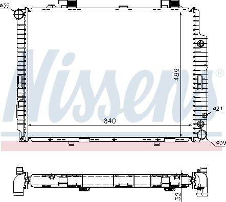 Nissens 62608A - Radiators, Motora dzesēšanas sistēma autodraugiem.lv