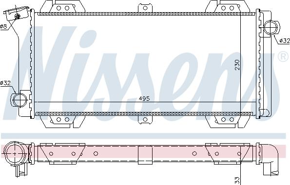 Nissens 62092 - Radiators, Motora dzesēšanas sistēma autodraugiem.lv