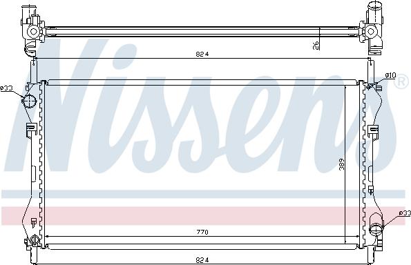 Nissens 62046A - Radiators, Motora dzesēšanas sistēma autodraugiem.lv