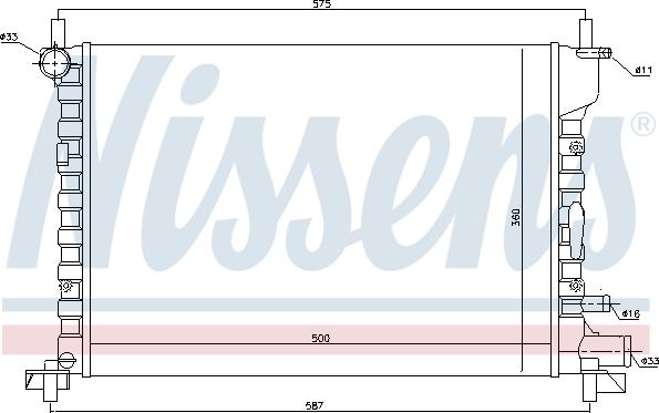 Nissens 695819 - Radiators, Motora dzesēšanas sistēma autodraugiem.lv