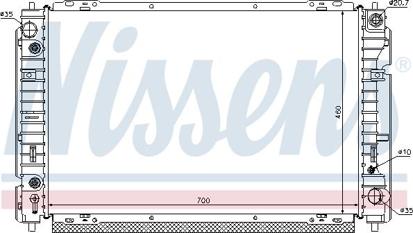 Nissens 62004 - Radiators, Motora dzesēšanas sistēma autodraugiem.lv