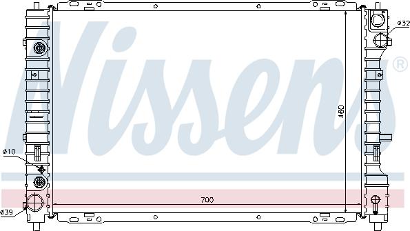 Nissens 62003 - Radiators, Motora dzesēšanas sistēma autodraugiem.lv