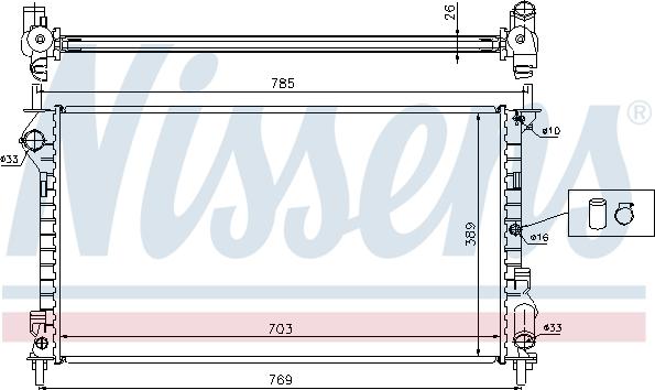 Nissens 62015A - Radiators, Motora dzesēšanas sistēma autodraugiem.lv