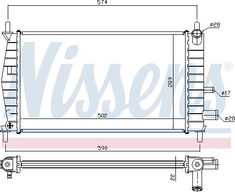 Nissens 696181 - Radiators, Motora dzesēšanas sistēma autodraugiem.lv