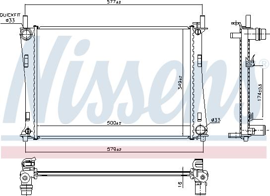 Nissens 62028A - Radiators, Motora dzesēšanas sistēma autodraugiem.lv