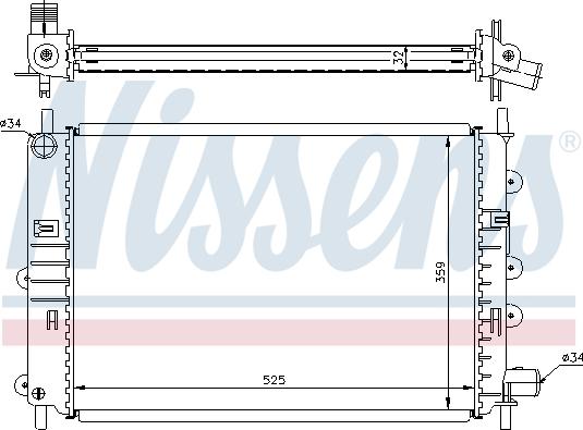 Nissens 696788 - Radiators, Motora dzesēšanas sistēma autodraugiem.lv