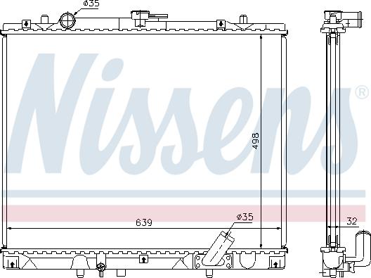 Nissens 62895A - Radiators, Motora dzesēšanas sistēma autodraugiem.lv