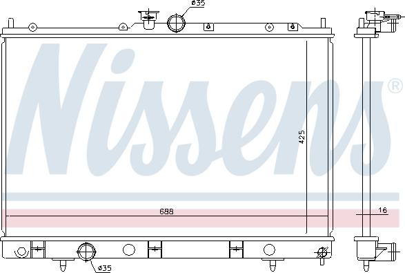 Nissens 628964 - Radiators, Motora dzesēšanas sistēma autodraugiem.lv