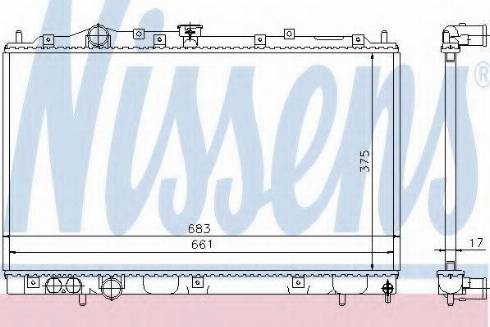 Nissens 62859 - Radiators, Motora dzesēšanas sistēma autodraugiem.lv