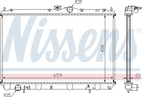 Nissens 62857A - Radiators, Motora dzesēšanas sistēma autodraugiem.lv