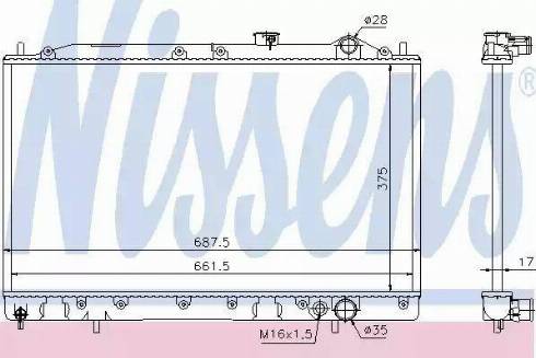 Nissens 62834 - Radiators, Motora dzesēšanas sistēma autodraugiem.lv