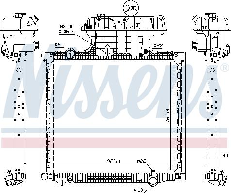 Nissens 628756 - Radiators, Motora dzesēšanas sistēma autodraugiem.lv