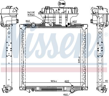 Nissens 628757 - Radiators, Motora dzesēšanas sistēma autodraugiem.lv
