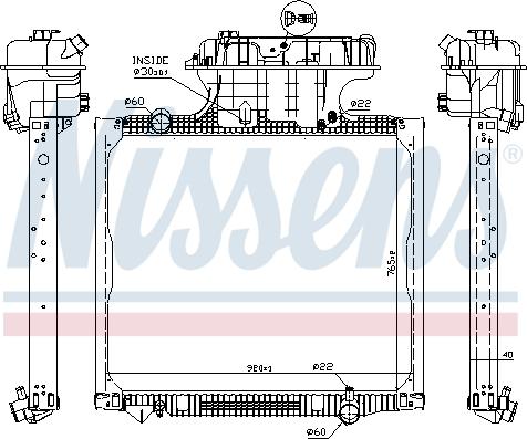 Nissens 62875 - Radiators, Motora dzesēšanas sistēma autodraugiem.lv