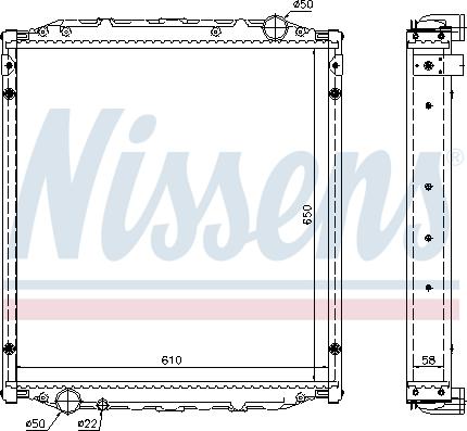 Nissens 62876A - Radiators, Motora dzesēšanas sistēma autodraugiem.lv