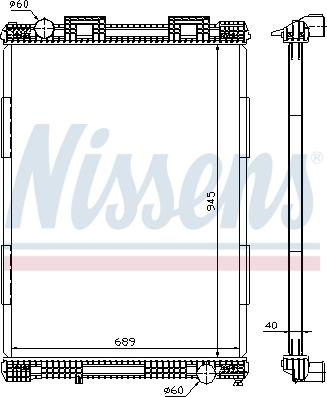 Nissens 628700 - Radiators, Motora dzesēšanas sistēma autodraugiem.lv