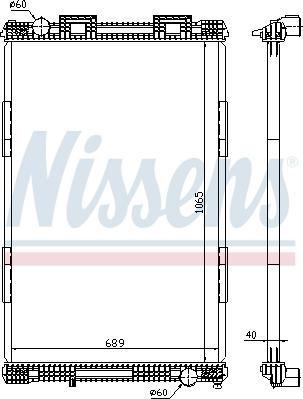 Nissens 628720 - Radiators, Motora dzesēšanas sistēma autodraugiem.lv