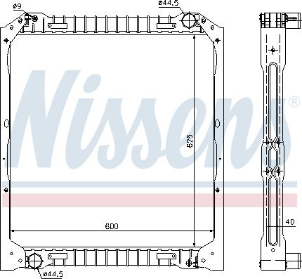 Nissens 62349A - Radiators, Motora dzesēšanas sistēma autodraugiem.lv