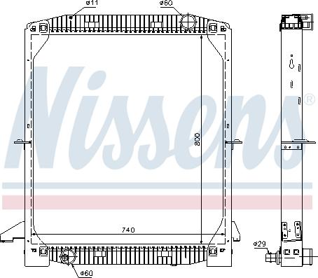 Nissens 62343A - Radiators, Motora dzesēšanas sistēma autodraugiem.lv