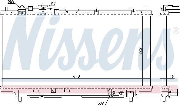 Nissens 62383A - Radiators, Motora dzesēšanas sistēma autodraugiem.lv