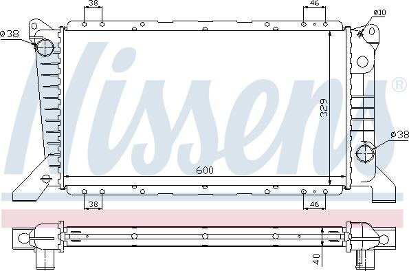 Nissens 62241A - Radiators, Motora dzesēšanas sistēma autodraugiem.lv