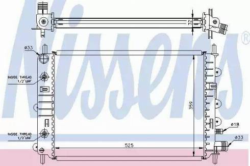 Nissens 62216A - Radiators, Motora dzesēšanas sistēma autodraugiem.lv