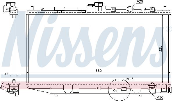 Nissens 62276 - Radiators, Motora dzesēšanas sistēma autodraugiem.lv