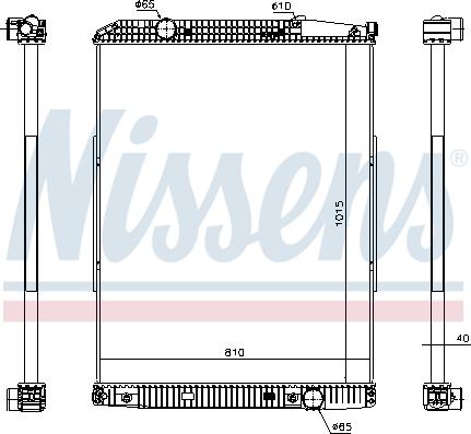 Nissens 627910 - Radiators, Motora dzesēšanas sistēma autodraugiem.lv