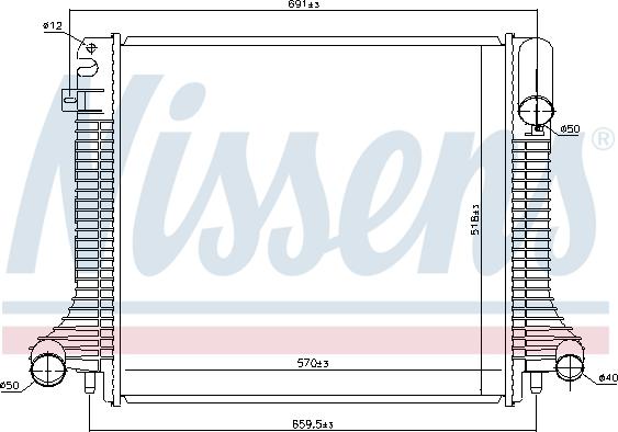 Nissens 62798 - Radiators, Motora dzesēšanas sistēma autodraugiem.lv