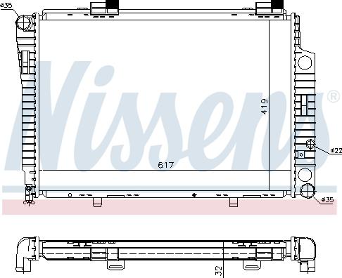 Nissens 62750A - Radiators, Motora dzesēšanas sistēma autodraugiem.lv