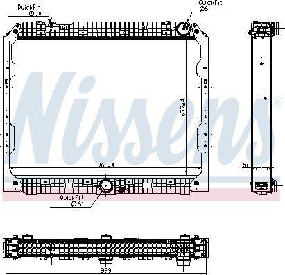 Nissens 627003 - Radiators, Motora dzesēšanas sistēma autodraugiem.lv