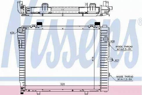 Nissens 62712 - Radiators, Motora dzesēšanas sistēma autodraugiem.lv