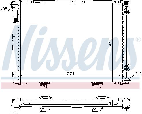 Nissens 62721A - Radiators, Motora dzesēšanas sistēma autodraugiem.lv