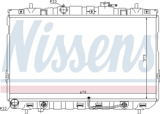 Nissens 67468 - Radiators, Motora dzesēšanas sistēma autodraugiem.lv