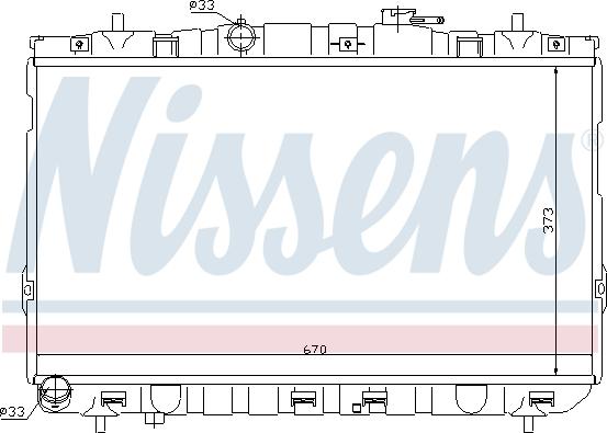 Nissens 67467 - Radiators, Motora dzesēšanas sistēma autodraugiem.lv